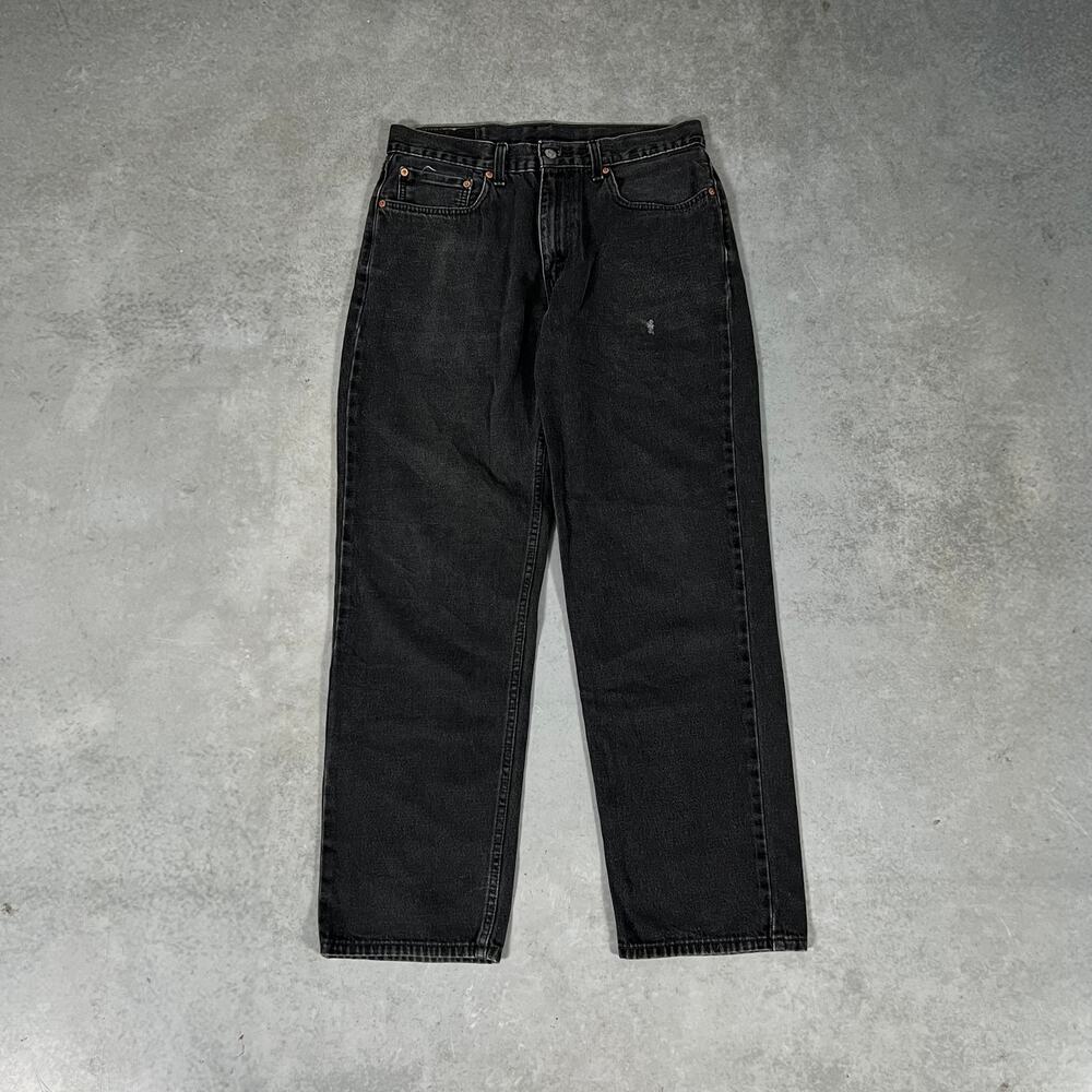 Men's Levi's 550 Relaxed Fit Jeans Black Mens Denim Size 34x34